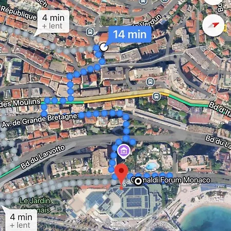 Clair Logis Monaco Parking Terrasse Lägenhet *